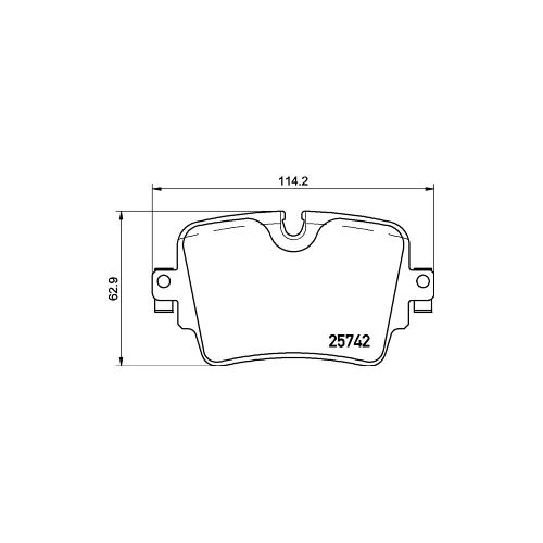 Rear Brake Pad Set T2R12793