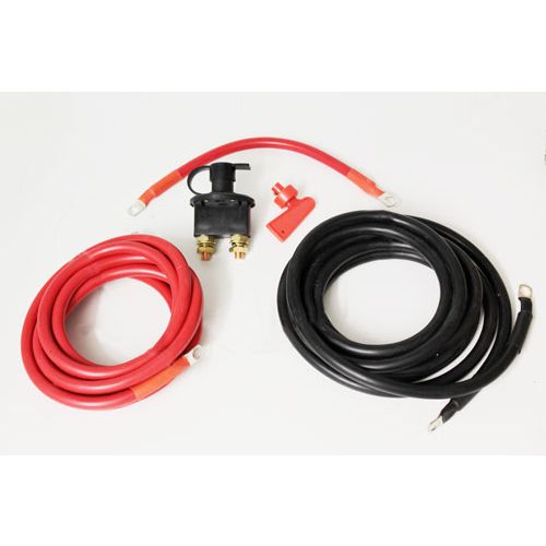 Extended winch cables and isolator switch